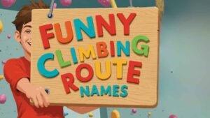 funny climbing route names
