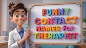 funny contact names for therapist