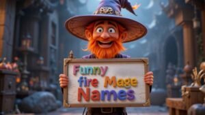 funny fire mage names