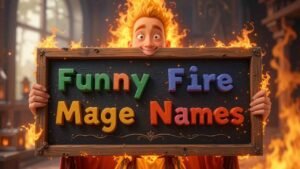 funny fire mage names