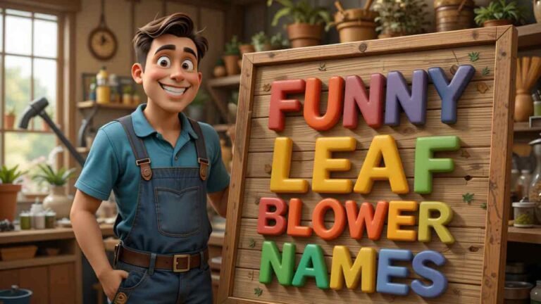 funny leaf blower names