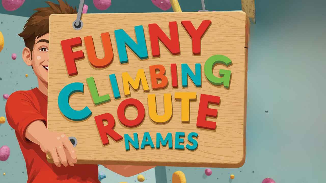 funny climbing route names