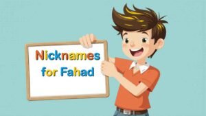 nicknames for fahad