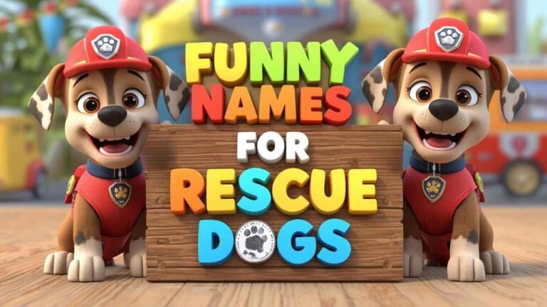 funny names for rescue dogs