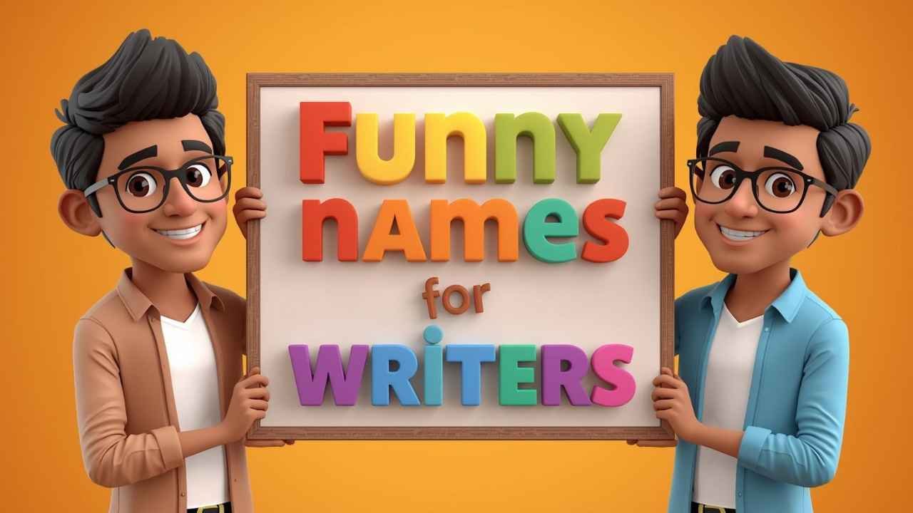 funny names for writers