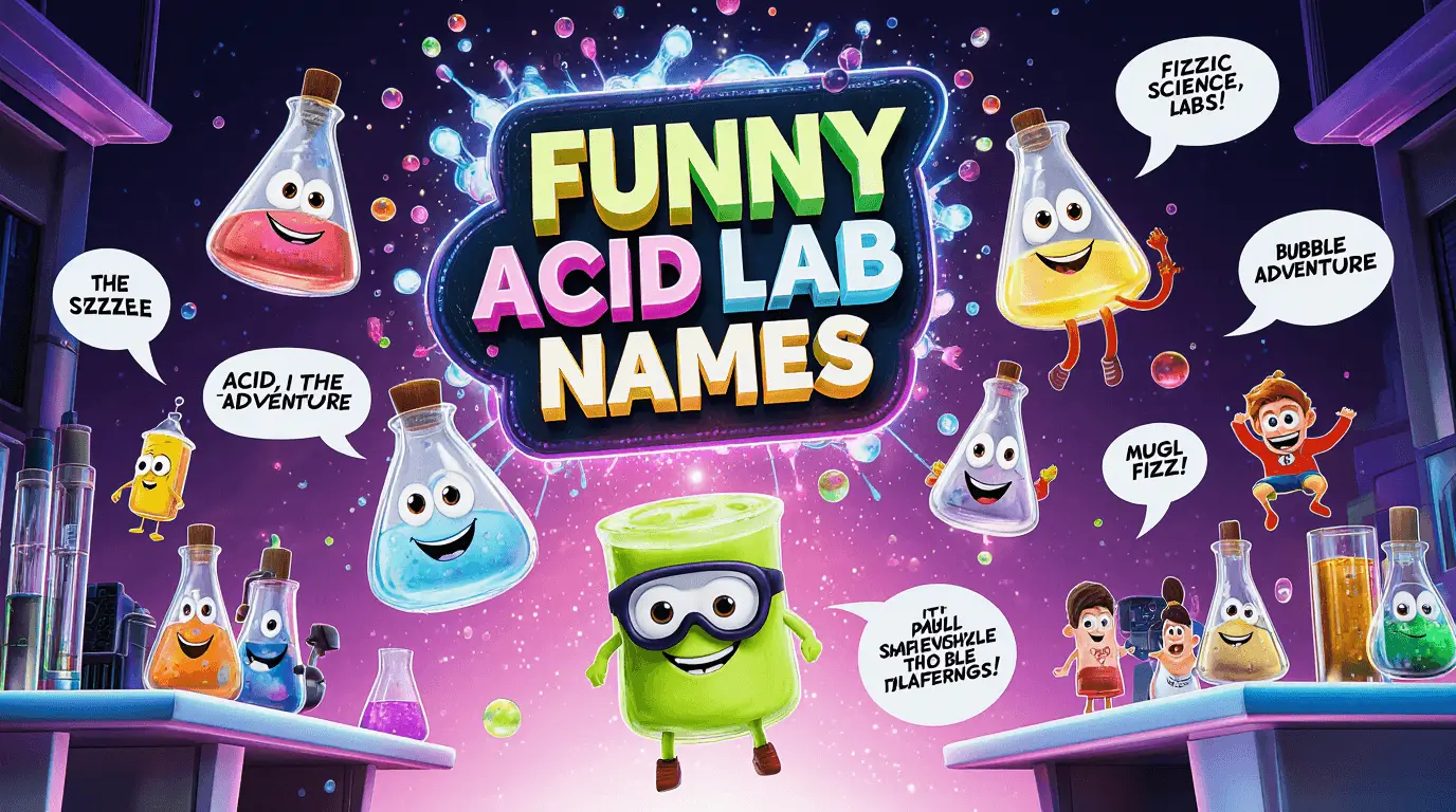 funny acid lab names