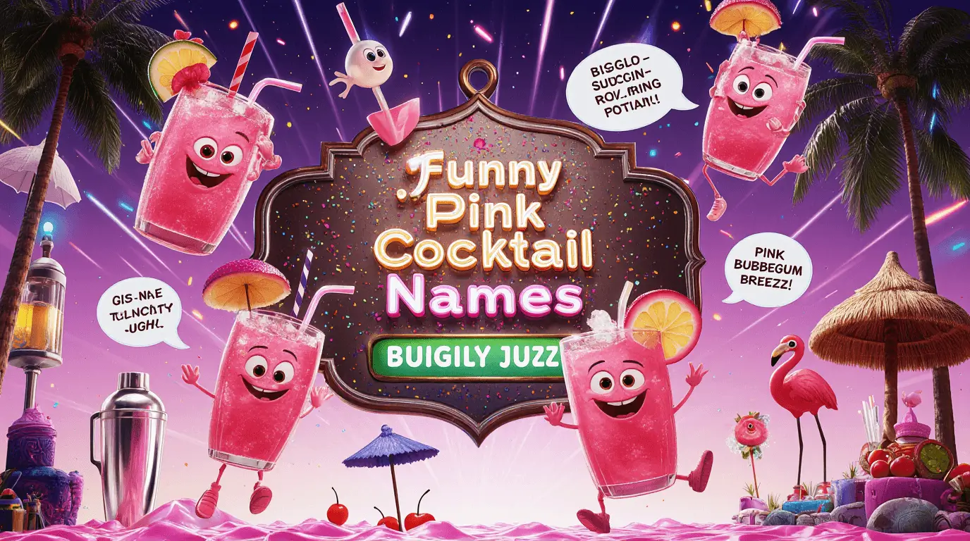 funny pink cocktail names