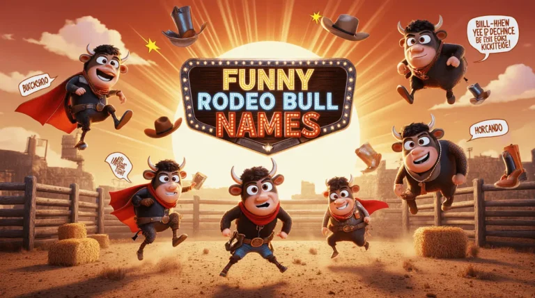 funny rodeo bull names