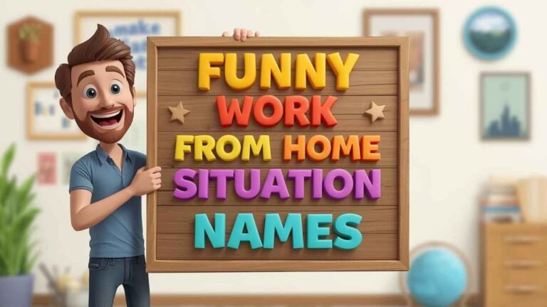 funny work from home situation names